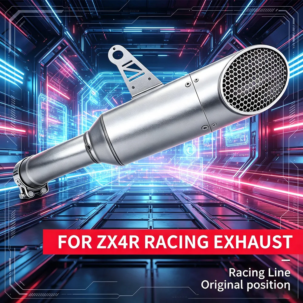 Slip On Line For Kawasaki ZX25R/RR ZX4R/RR 2020-2026 Motorcycle Exhaust Kit High Quality Honeycomb Escape Muffler With Net
Slip On Line For Kawasaki ZX25R/RR ZX4R/RR 2020-2026 Motorcycle Exhaust Kit High Quality Honeycomb Escape Muffler With Net