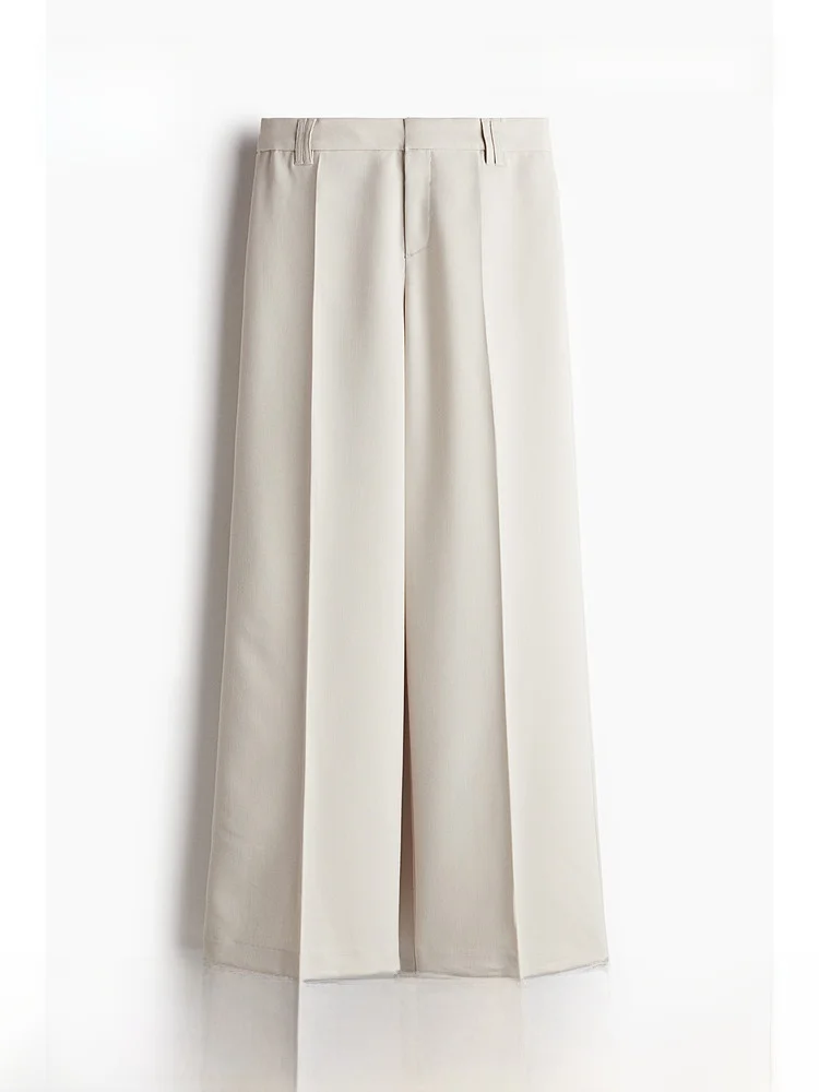 H&M Summer New Wide Leg West Pants Casual Style mid Waist Elastic Fabric Ladies Fashion Trousers Suitable for Casual Occasions
H&M Summer New Wide Leg West Pants Casual Style mid Waist Elastic Fabric Ladies Fashion Trousers Suitable for Casual Occasions