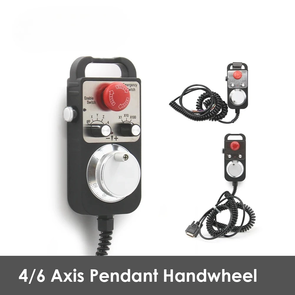 HandWheel 4/6 axis type Universal CNC MPG Pendant Hand wheel 100 pulse 5v & Emergency Stop CNC Router HandWheel
HandWheel 4/6 axis type Universal CNC MPG Pendant Hand wheel 100 pulse 5v & Emergency Stop CNC Router HandWheel