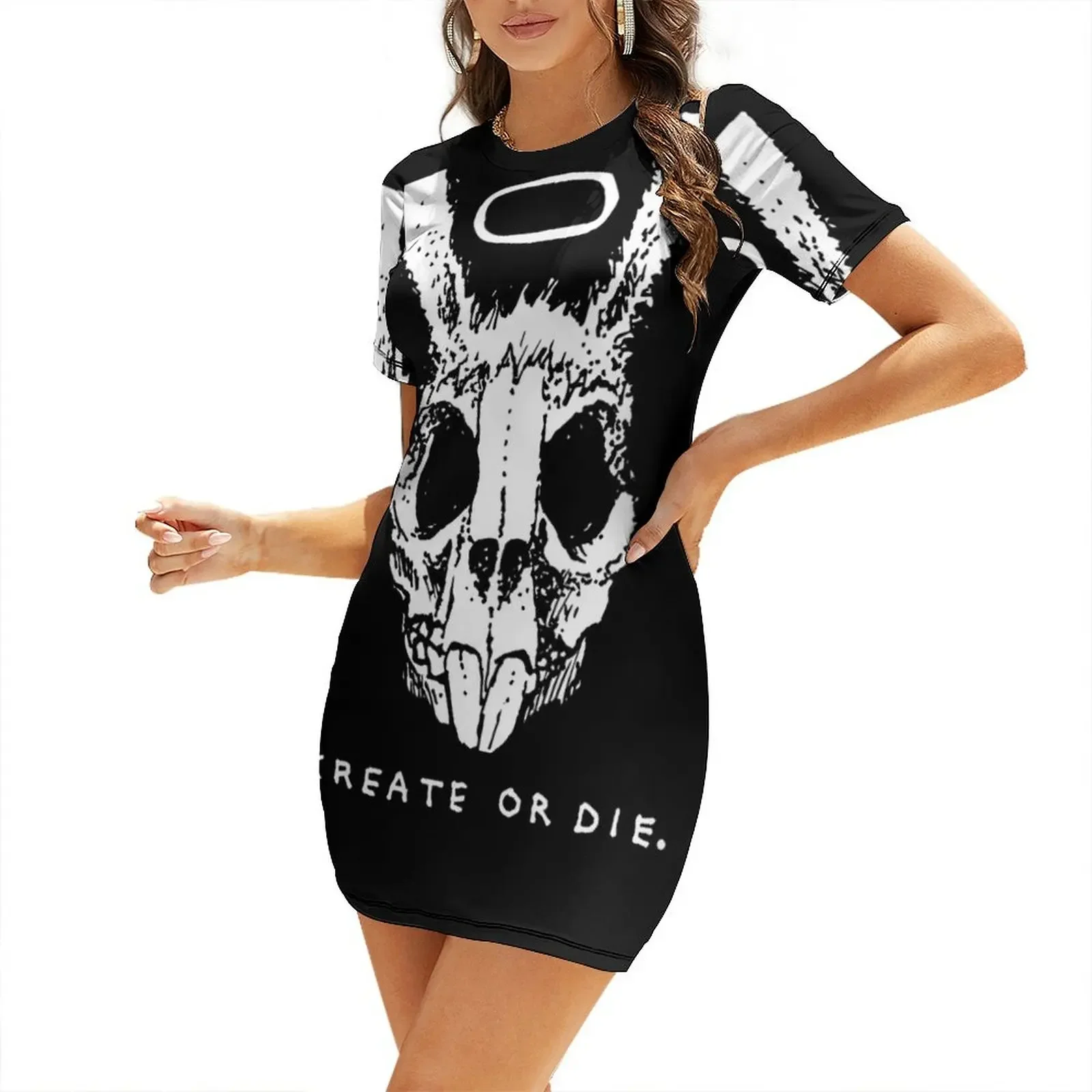 Create or Die Short-Sleeved Dress chic and elegant woman dress woman dress
Create or Die Short-Sleeved Dress chic and elegant woman dress woman dress