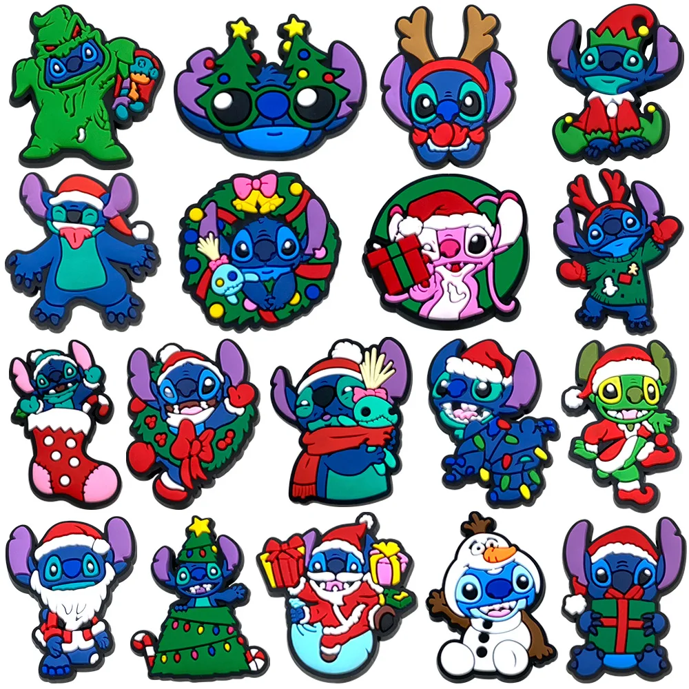 MINISO 1-18pcs Stitch Shoes charm Accessories Fit sandals Clog Backapck Wristbands Shoes appendix Christmas Parties child Gift
MINISO 1-18pcs Stitch Shoes charm Accessories Fit sandals Clog Backapck Wristbands Shoes appendix Christmas Parties child Gift
