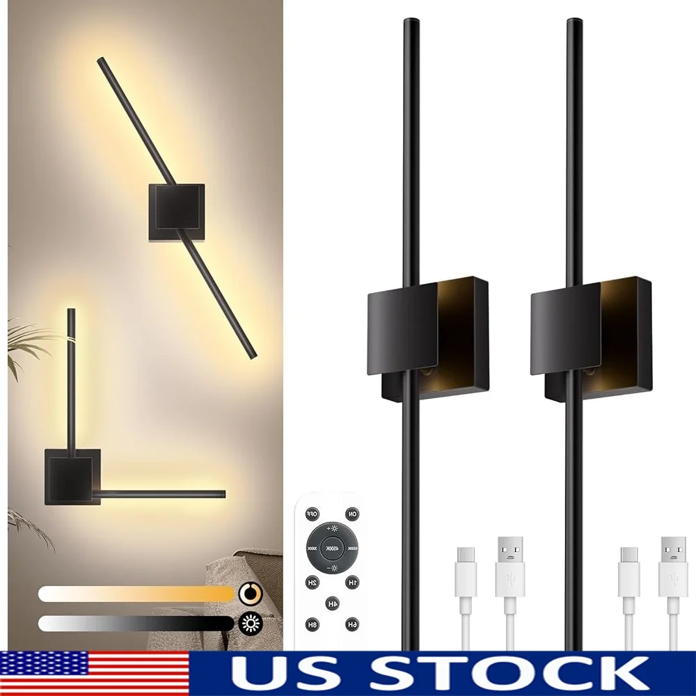 Набор из 2 настенных бра на батарейках с дистанционным управлением, регулируемая яркость, вращающаяся лампа «сделай сам», простая установка, долговечность
Набор из 2 настенных бра на батарейках с дистанционным управлением, регулируемая яркость, вращающаяся лампа «сделай сам», простая установка, долговечность