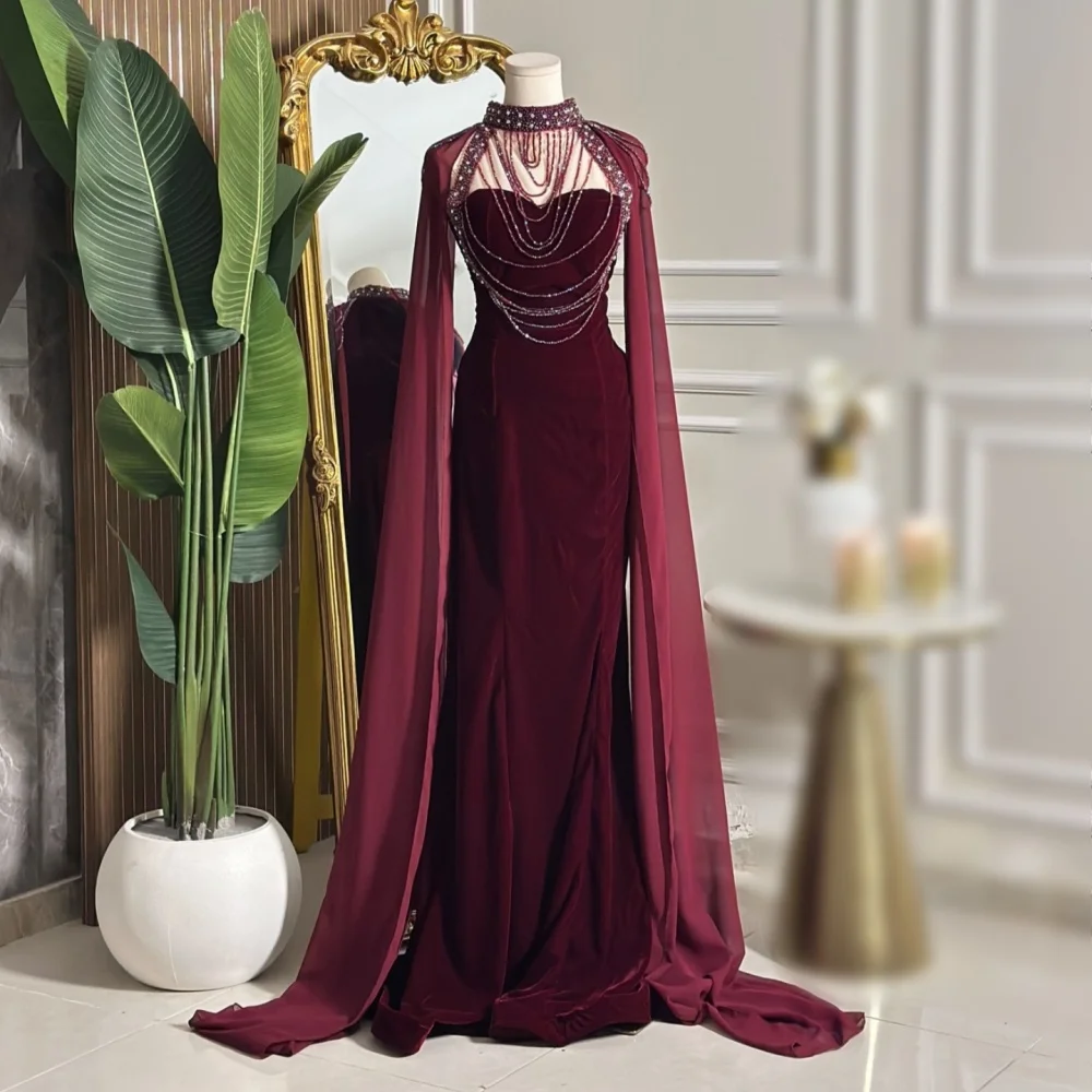 Очаровательное женское вечернее платье длиной до пола со складками и высоким воротником, элегантное вечернее платье на заказ
Очаровательное женское вечернее платье длиной до пола со складками и высоким воротником, элегантное вечернее платье на заказ