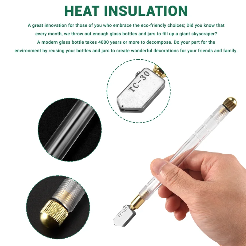 1PCS Upgrade Diamond Glass Cutter 2-19Mm 175Mm Carbonization Tungsten Alloy Glasses Cutters For Hand Tool Glass Cutting-ABLI
1PCS Upgrade Diamond Glass Cutter 2-19Mm 175Mm Carbonization Tungsten Alloy Glasses Cutters For Hand Tool Glass Cutting-ABLI