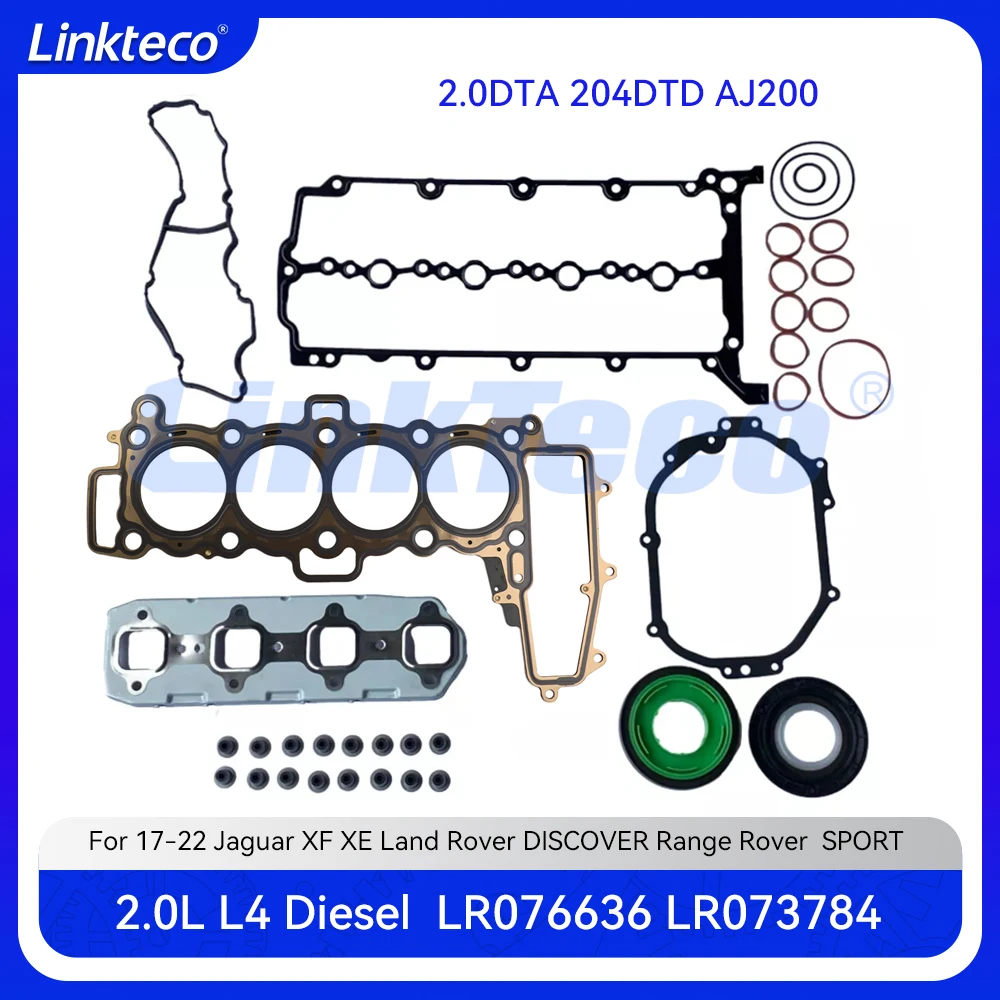 Engine Cylinder Head Full Gasket Set Fit 2.0 T L L4 Diesel 204DT For 17-22 Jaguar XF XE Land Rover Range Rover Discovery 2.0L
Engine Cylinder Head Full Gasket Set Fit 2.0 T L L4 Diesel 204DT For 17-22 Jaguar XF XE Land Rover Range Rover Discovery 2.0L