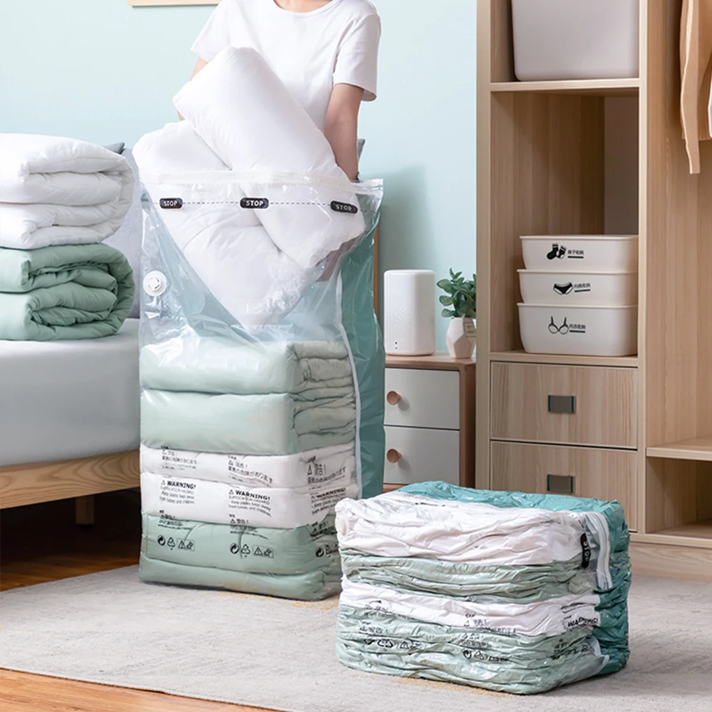 No Need Pump Vacuum Bags Large Plastic Storage Bags for Storing Clothes blankets Compression Empty Bag Covers Travel Accessories
No Need Pump Vacuum Bags Large Plastic Storage Bags for Storing Clothes blankets Compression Empty Bag Covers Travel Accessories