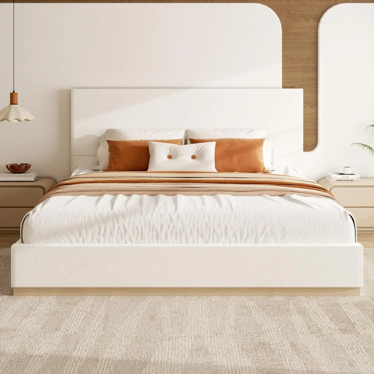 Queen Size Platform Bed Frame with Headboard Velvet Upholstered Wood Slats Heavy Duty Noise-Free Easy Assembly, Customized
Queen Size Platform Bed Frame with Headboard Velvet Upholstered Wood Slats Heavy Duty Noise-Free Easy Assembly, Customized