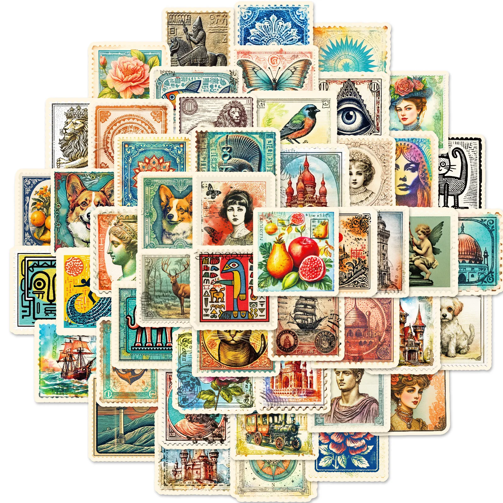 10/50PCS Retro Style Stamp Stickers Animal Architecture Stamp Graffiti Decals DIY Toy Laptop Guitar Car Bike Sticker Decoration
10/50PCS Retro Style Stamp Stickers Animal Architecture Stamp Graffiti Decals DIY Toy Laptop Guitar Car Bike Sticker Decoration