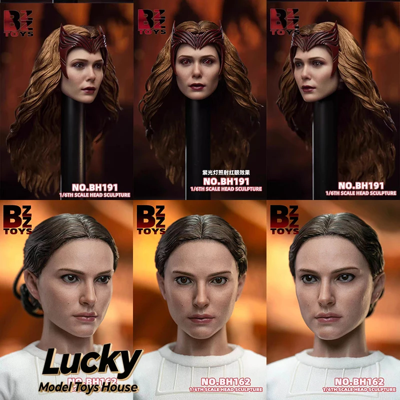 BZZ TOYS 1/6 BH162 Pamela BH191 Scarlet Witch Olsen Female Figure Head Sculpture Toys Scene Accessory For 12inch Soldier Body
BZZ TOYS 1/6 BH162 Pamela BH191 Scarlet Witch Olsen Female Figure Head Sculpture Toys Scene Accessory For 12inch Soldier Body