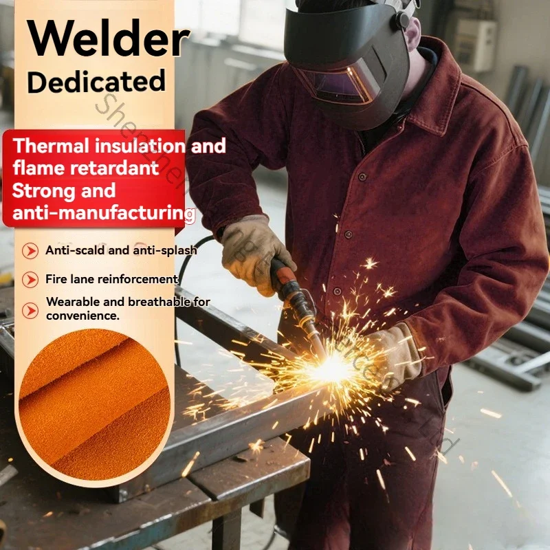 1PC Cowhide Welding Clothing, Anti-scalding High-temperature Spark Arc Welding Protective Clothing, Welders 'protective Clot
1PC Cowhide Welding Clothing, Anti-scalding High-temperature Spark Arc Welding Protective Clothing, Welders 'protective Clot