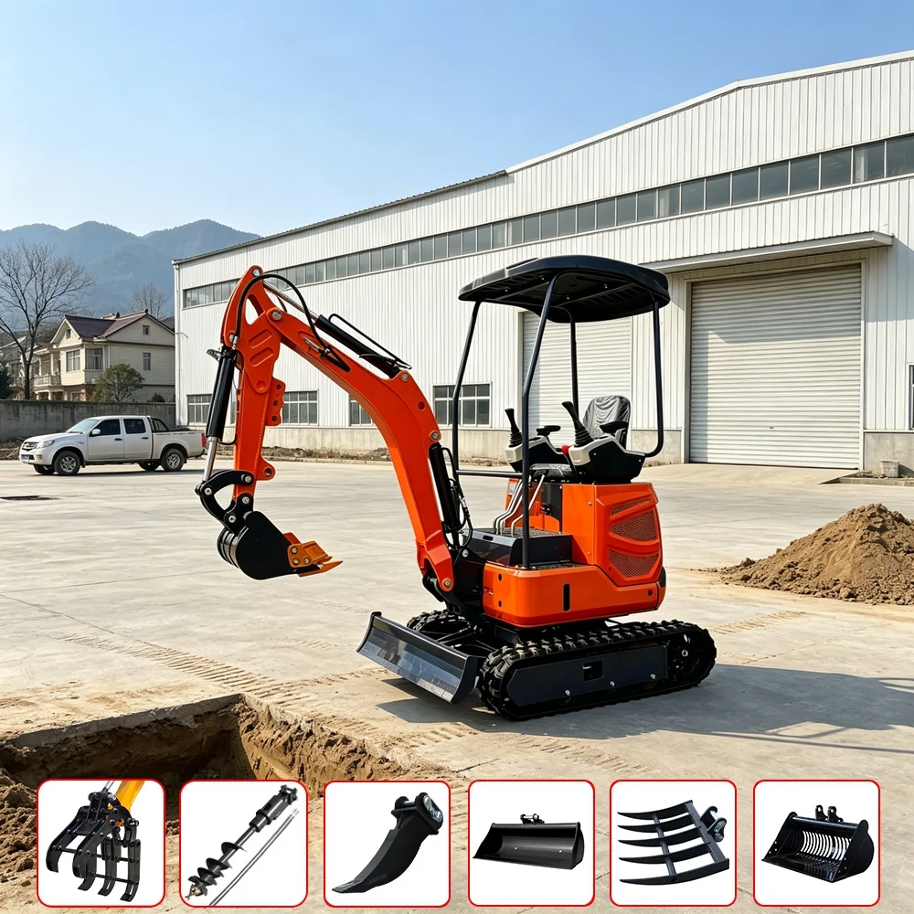 1.2Ton Mini Excavator Construction 0.8Ton 1.5Ton 2.5Ton Kubota engine Europe Efficient Gardening Equipment
1.2Ton Mini Excavator Construction 0.8Ton 1.5Ton 2.5Ton Kubota engine Europe Efficient Gardening Equipment