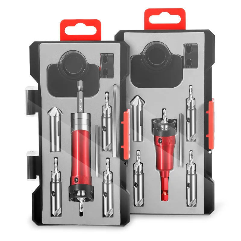 Woodworking adjustable salad drill with limit and countersunk screw special drill bit, multifunctional countersunk drill set
Woodworking adjustable salad drill with limit and countersunk screw special drill bit, multifunctional countersunk drill set