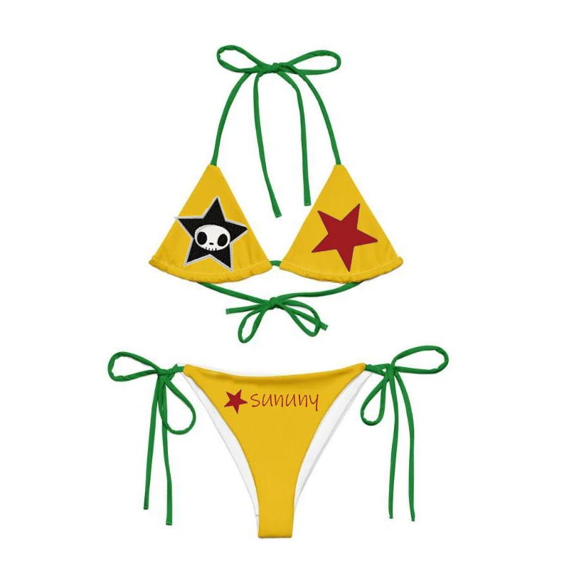 European and cool girl American hot girl sexy swimsuit color beach comfortable blocking tight two-piece set star swimsuit
European and cool girl American hot girl sexy swimsuit color beach comfortable blocking tight two-piece set star swimsuit