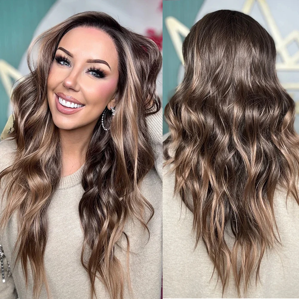 Брюнетка-русый мелирование синтетический кружевной фронтальный парик коричневый сахар натуральный предварительно выщипанный парик с реалистичным видом для легкого ухода
Брюнетка-русый мелирование синтетический кружевной фронтальный парик коричневый сахар натуральный предварительно выщипанный парик с реалистичным видом для легкого ухода