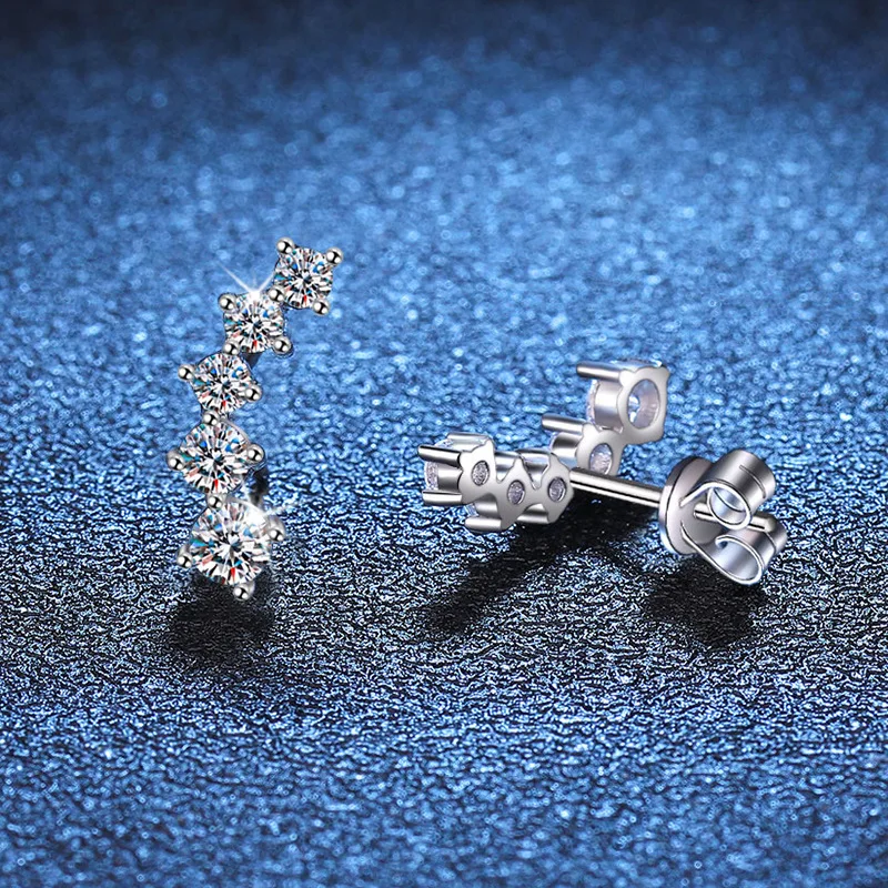 Premium Sensation Earrings: Mozambique Stone Earrings Platinum PT95018K Gold Earrings, Female Smile Curved Earrings,Light Luxury
Premium Sensation Earrings: Mozambique Stone Earrings Platinum PT95018K Gold Earrings, Female Smile Curved Earrings,Light Luxury