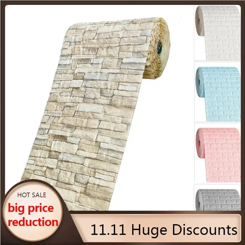 3D Faux Brick Wall Stickers Diy Decorative Self-Adhesive Waterproof Wallpaper Children'S Room Bedroom Kitchen Home Decoration
3D Faux Brick Wall Stickers Diy Decorative Self-Adhesive Waterproof Wallpaper Children'S Room Bedroom Kitchen Home Decoration