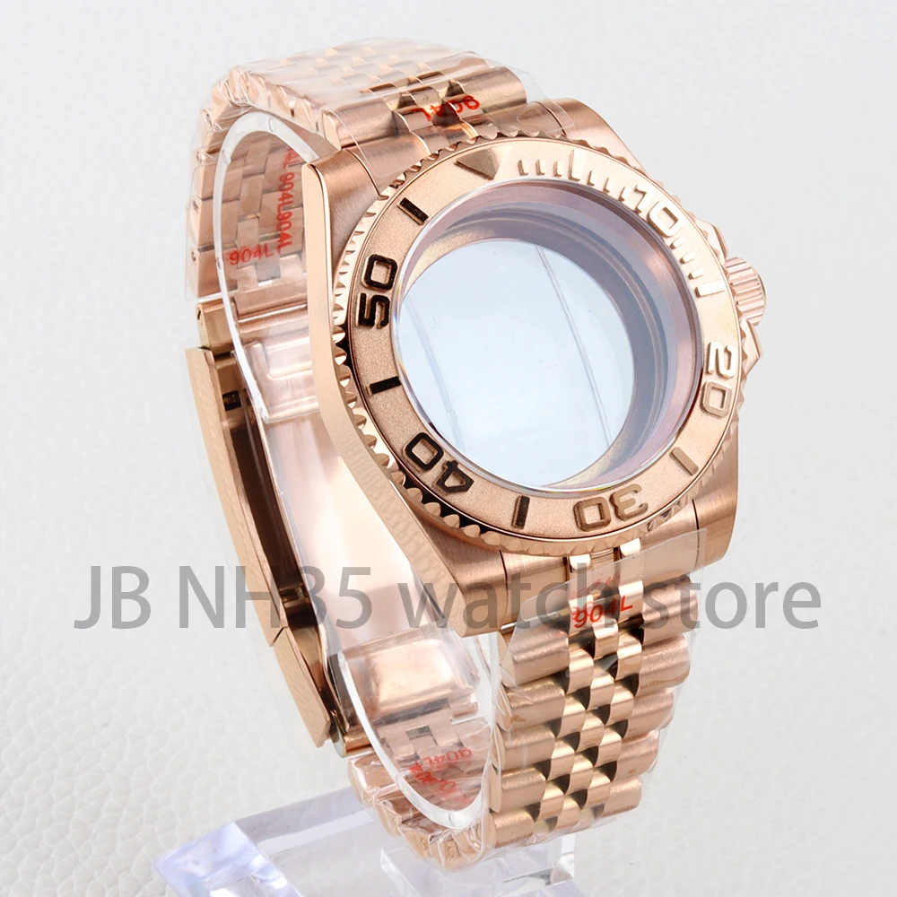 40mm NH35 Watch Case Rose Gold Stainless Steel Jubilee Strap Fit SUB GMT NH34 NH35 NH36 Movement 28.5mm Dial Watch Accessories
40mm NH35 Watch Case Rose Gold Stainless Steel Jubilee Strap Fit SUB GMT NH34 NH35 NH36 Movement 28.5mm Dial Watch Accessories