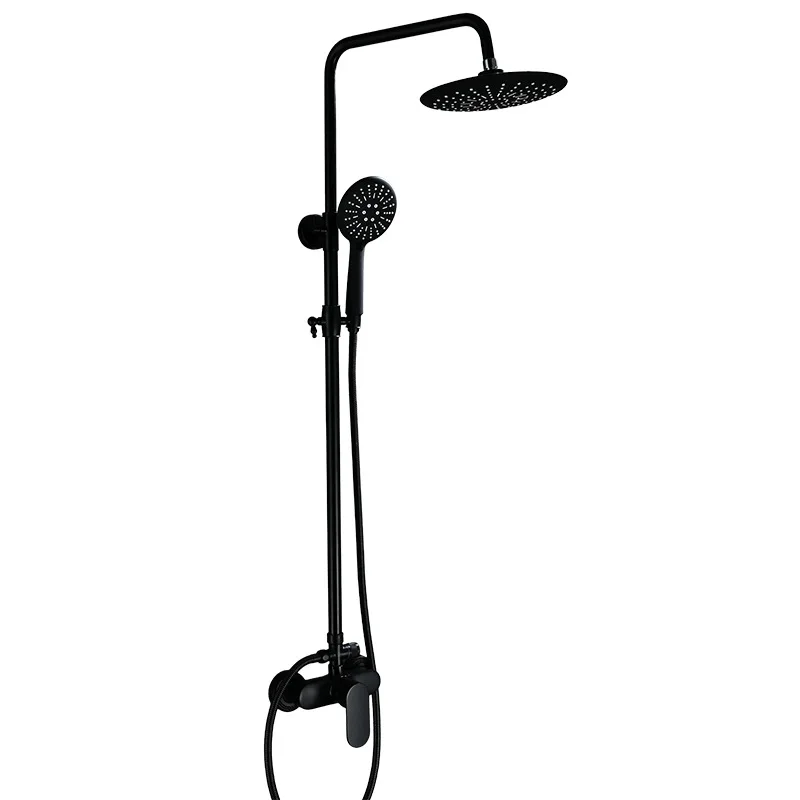 Brass Black Bath Shower Mixer Faucet Shower Set Rainfall Shower Head In Wall Rain Shower Faucet with Handshower Spout
Brass Black Bath Shower Mixer Faucet Shower Set Rainfall Shower Head In Wall Rain Shower Faucet with Handshower Spout