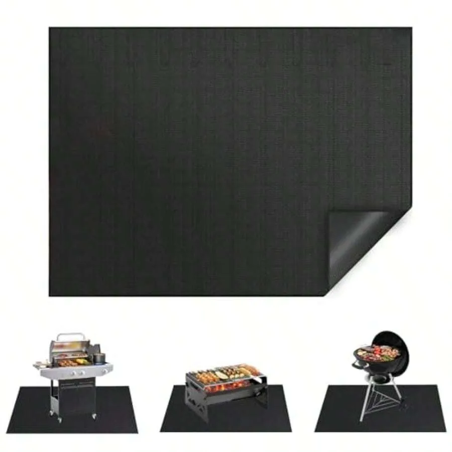 Under Grill Mat 30 X 48 Inch Fireproof Grill Pad Heat Resistant Waterproof Deck Protector For Patio Fire Pit Outdoor Cooking BB
Under Grill Mat 30 X 48 Inch Fireproof Grill Pad Heat Resistant Waterproof Deck Protector For Patio Fire Pit Outdoor Cooking BB