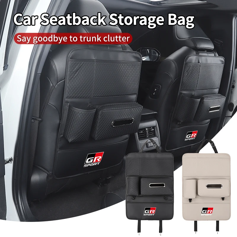 Car Anti-Kick Pad Seatback Organizer Trunk Storage Bag Accessories For Toyota GR GAZOO RACING Prado Yaris Hilux Corolla Prius Av
Car Anti-Kick Pad Seatback Organizer Trunk Storage Bag Accessories For Toyota GR GAZOO RACING Prado Yaris Hilux Corolla Prius Av