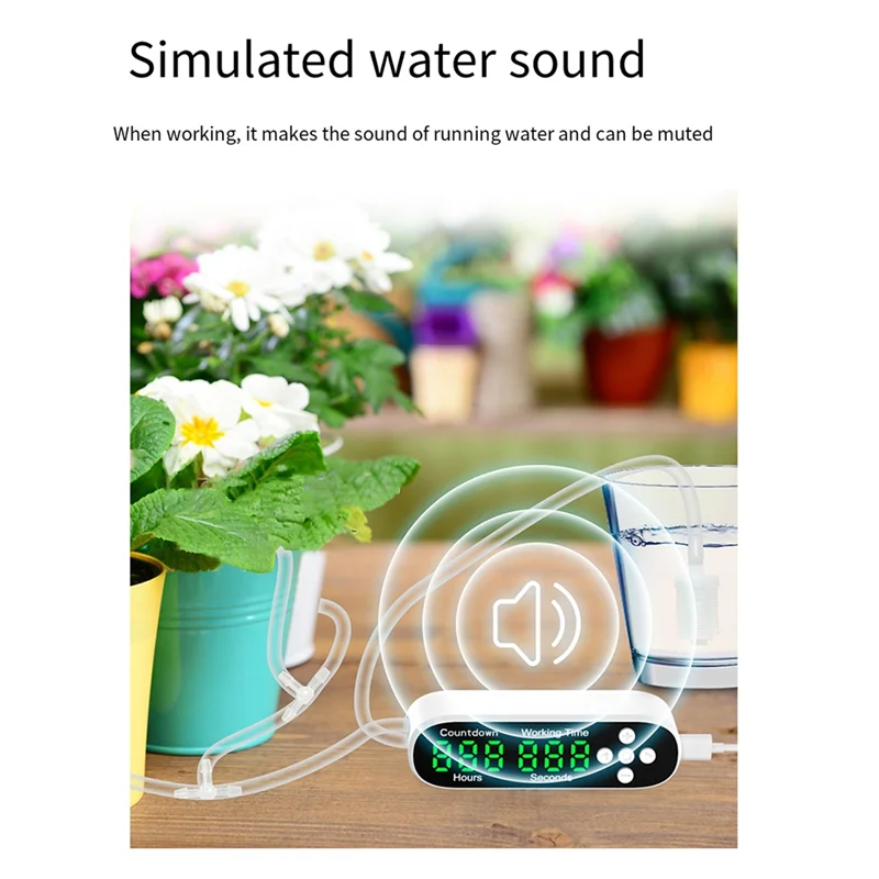 Automatic Plant Waterer Indoor, Plant Watering System, Capable Of Watering Multiple Pots Simultaneously, Display Screen
Automatic Plant Waterer Indoor, Plant Watering System, Capable Of Watering Multiple Pots Simultaneously, Display Screen