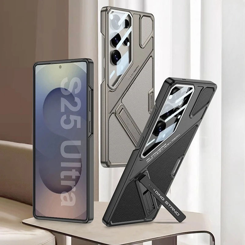 Чехол для телефона Samsung Galaxy S25 S24 S23, ультракожаный защитный чехол с магнитным кронштейном для объектива SM-S23Ultra, задняя крышка 
Чехол для телефона Samsung Galaxy S25 S24 S23, ультракожаный защитный чехол с магнитным кронштейном для объектива SM-S23Ultra, задняя крышка