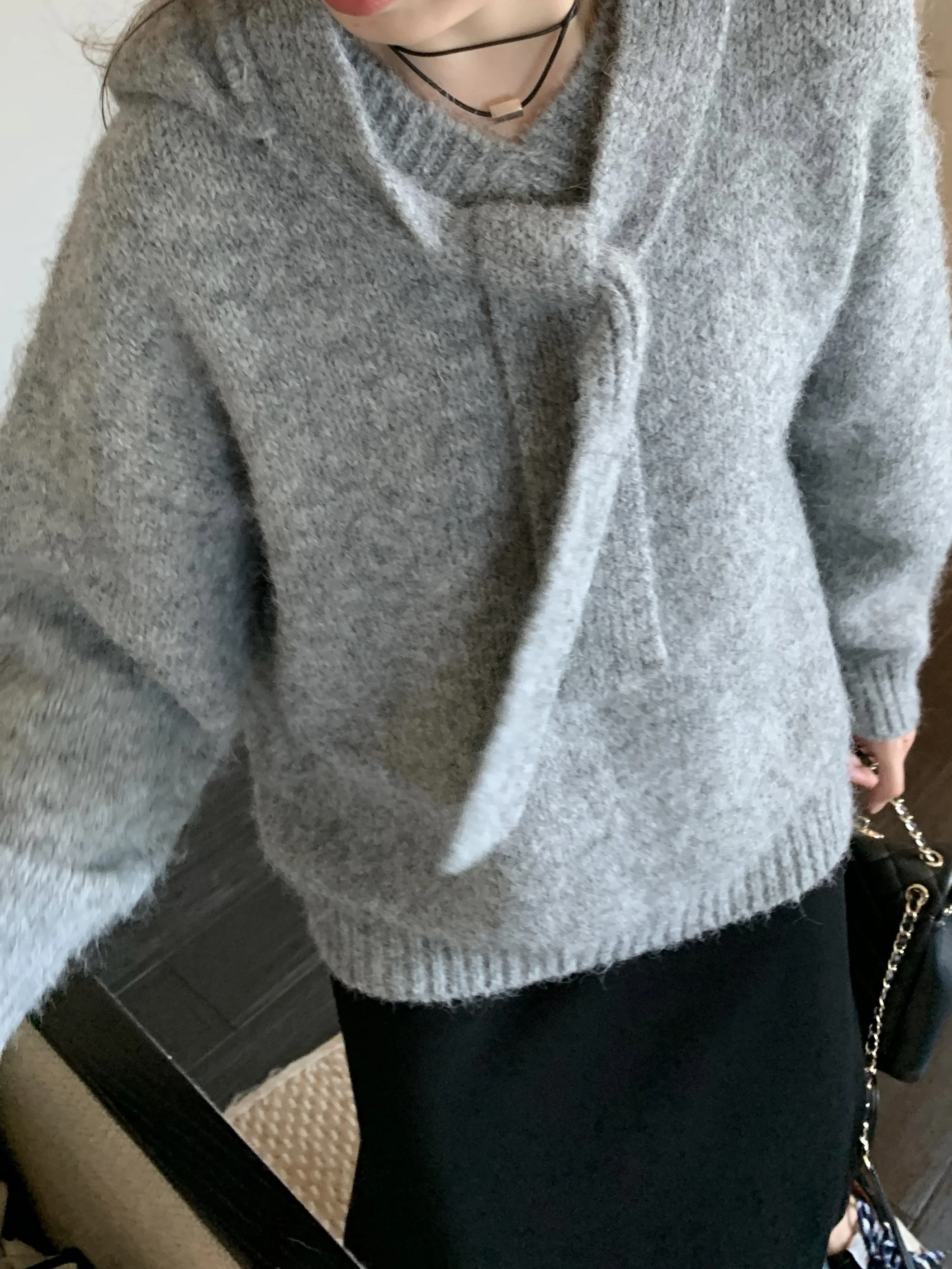 Meng Meng Woolen Knitted Hat Sweater Lazy Casual Sle Autumn Winter Small Size Slimming Tundra ey Hooded Knitwear
Meng Meng Woolen Knitted Hat Sweater Lazy Casual Sle Autumn Winter Small Size Slimming Tundra ey Hooded Knitwear