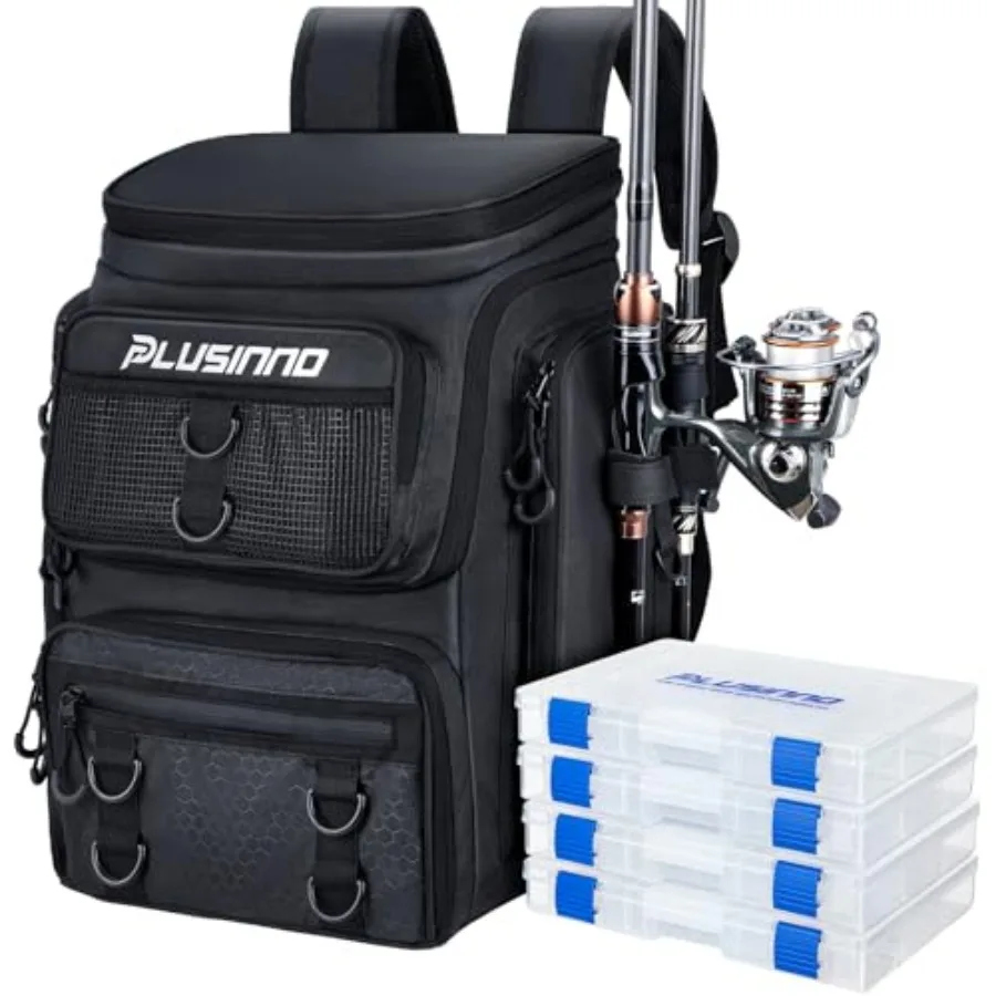 Fishing Tackle Backpack with Rod Holders 42L Water-resistant Fishing Bag Store Fishing Gear, Fishing Gifts For Men
Fishing Tackle Backpack with Rod Holders 42L Water-resistant Fishing Bag Store Fishing Gear, Fishing Gifts For Men