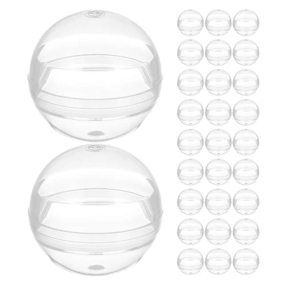 50Pcs Shells Clear Round Plastic Balls 28mm Transparent Fillable Containers for Vending Machines Party Favorites Prizes
50Pcs Shells Clear Round Plastic Balls 28mm Transparent Fillable Containers for Vending Machines Party Favorites Prizes