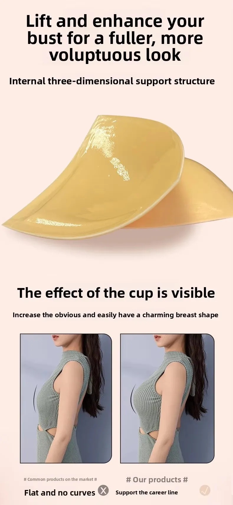 Washable Reusable Invisible Foam Adhesive Instant Breast Lift Double Side Adhesive Bra Pad Waterproof Sticky Bra Inserts
Washable Reusable Invisible Foam Adhesive Instant Breast Lift Double Side Adhesive Bra Pad Waterproof Sticky Bra Inserts