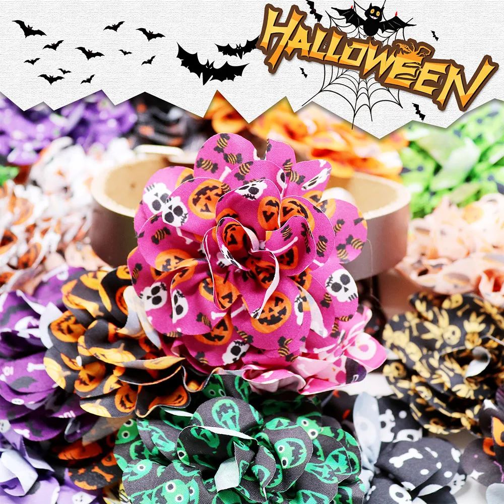 10PCS Halloween Flower Dog Collars With Elastic Bands Party Dog Bow Ties Ghost Print Fashion Pet Accessories For Dogs and Cats
10PCS Halloween Flower Dog Collars With Elastic Bands Party Dog Bow Ties Ghost Print Fashion Pet Accessories For Dogs and Cats