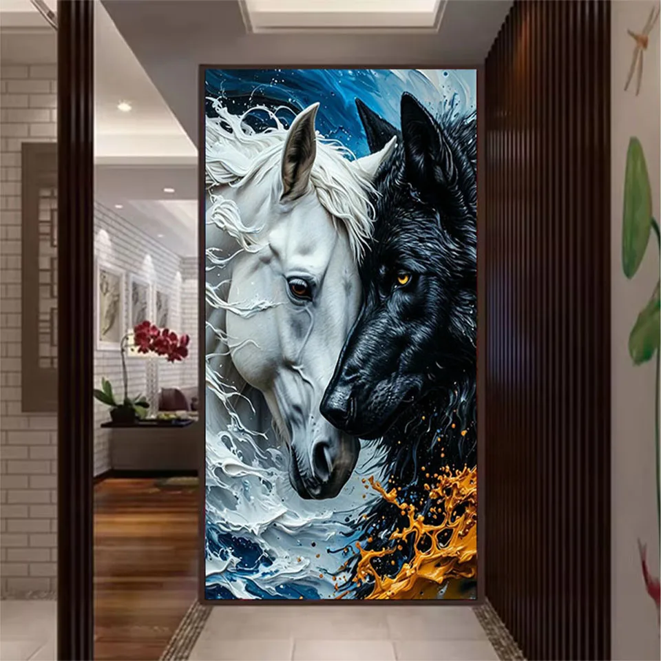 5D DIY Diamond Painting Diamond Mosaic Cross-Stitch Kit Crystal Art full Square Round Rhinestones Horse Embroidery Home Decor
5D DIY Diamond Painting Diamond Mosaic Cross-Stitch Kit Crystal Art full Square Round Rhinestones Horse Embroidery Home Decor