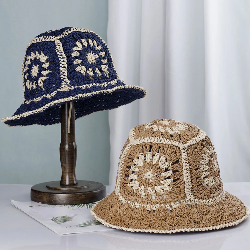 2024 New Hollow Hand woven pattern Foldable men's Hats Cap Male Daisy color matching Hat women's Hats for the Sun Beach Hat
2024 New Hollow Hand woven pattern Foldable men's Hats Cap Male Daisy color matching Hat women's Hats for the Sun Beach Hat