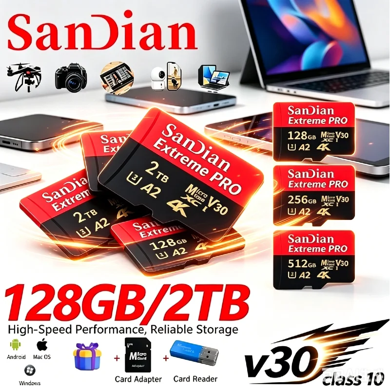 New Original memory card micro tf sd card 128GB 256GB micro tf sd High Speed U3 mini TF card For Phone/Camera/mac
New Original memory card micro tf sd card 128GB 256GB micro tf sd High Speed U3 mini TF card For Phone/Camera/mac