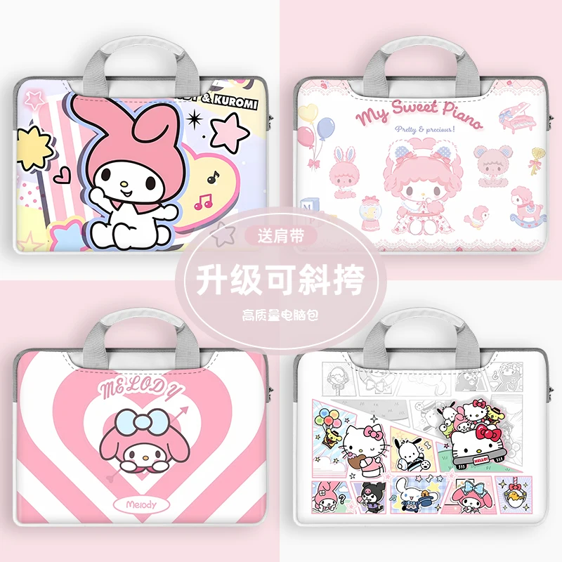 Sanrio Hello Kitty сумка для ноутбука Kuromi Pochacco милый большой вместительный органайзер для планшета мультяшная сумка чехол для ноутбука 12 13 14 15 16 дюймов 
Sanrio Hello Kitty сумка для ноутбука Kuromi Pochacco милый большой вместительный органайзер для планшета мультяшная сумка чехол для ноутбука 12 13 14 15 16 дюймов