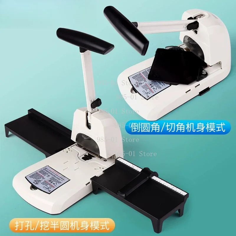 Adjustable Multi-function Paper Puncher, Single Big Hole + Multi-Radius Corner Cutter for File Binding
Adjustable Multi-function Paper Puncher, Single Big Hole + Multi-Radius Corner Cutter for File Binding