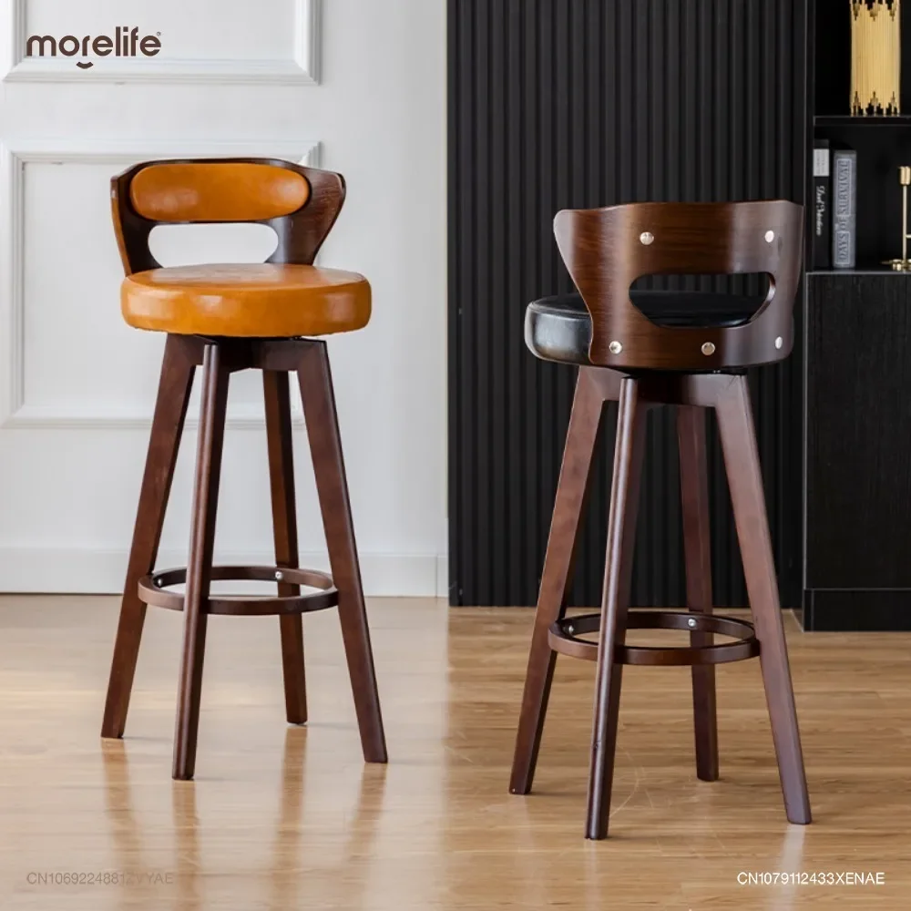 American Style Retro Rotating Solid Wood Bar Chairs European Style Light Luxury Household Counters High Stools Home Furniture
American Style Retro Rotating Solid Wood Bar Chairs European Style Light Luxury Household Counters High Stools Home Furniture