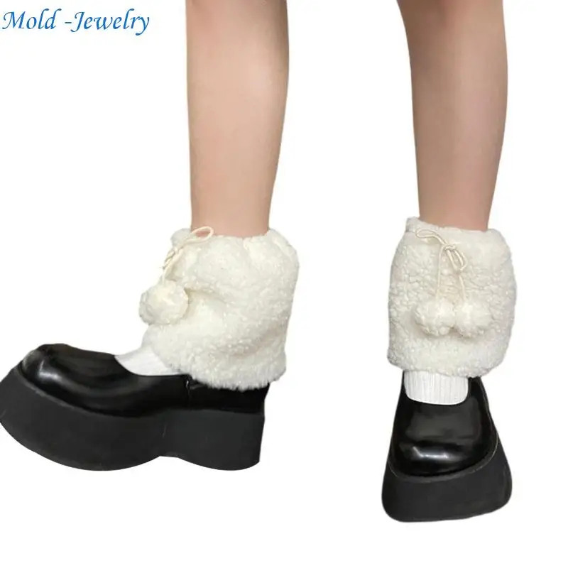 69HB Women's Faux Furs Leg Warmers Boot Winter Warm Foot Cover JK Uniform Clothes
69HB Women's Faux Furs Leg Warmers Boot Winter Warm Foot Cover JK Uniform Clothes