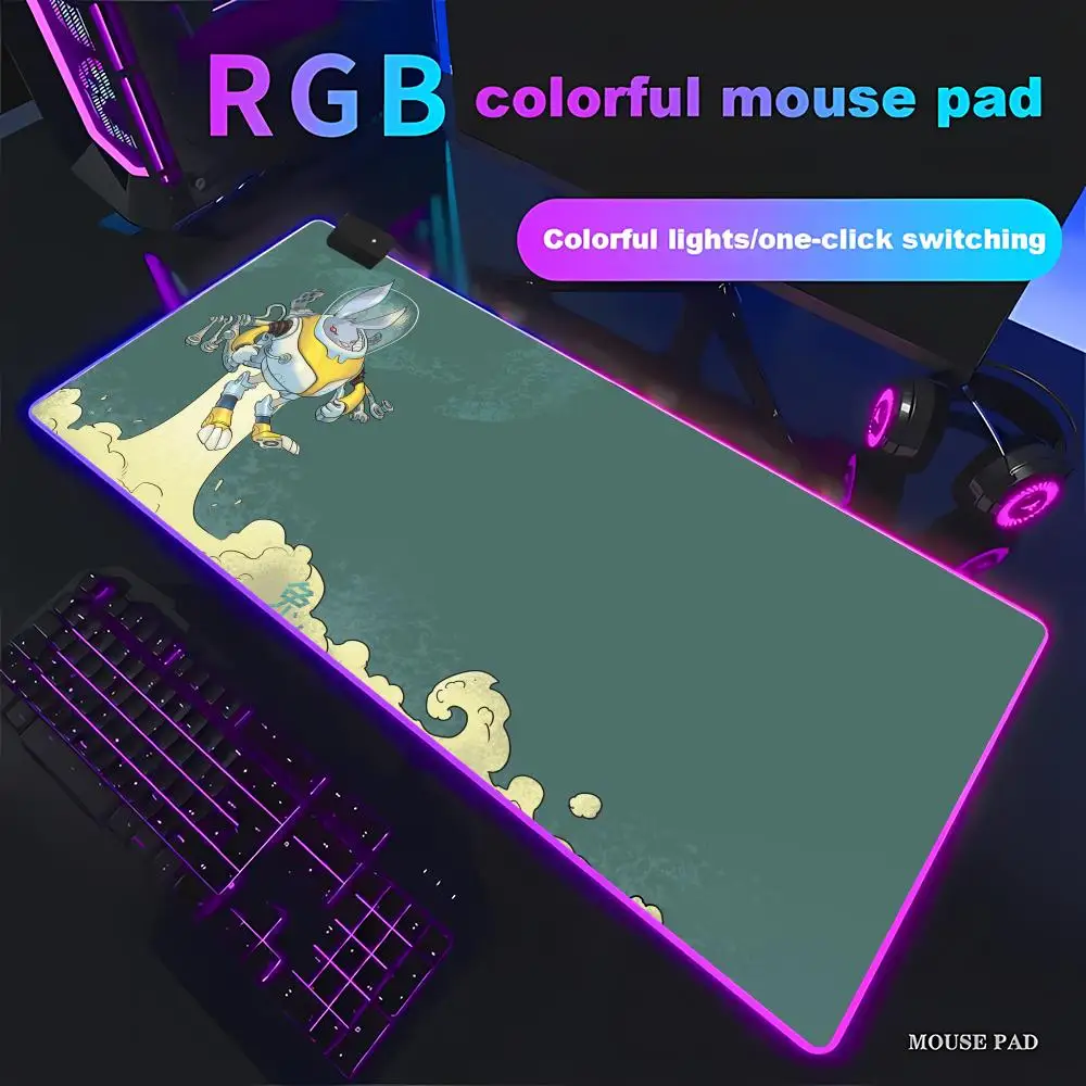 HYBXAXC Cute Astronaut Cartoon Mouse Pad Beautiful RGB Gaming Mouse Pad Gamer Large LED Light XXL PC Computer pad Non-slip Decor
HYBXAXC Cute Astronaut Cartoon Mouse Pad Beautiful RGB Gaming Mouse Pad Gamer Large LED Light XXL PC Computer pad Non-slip Decor