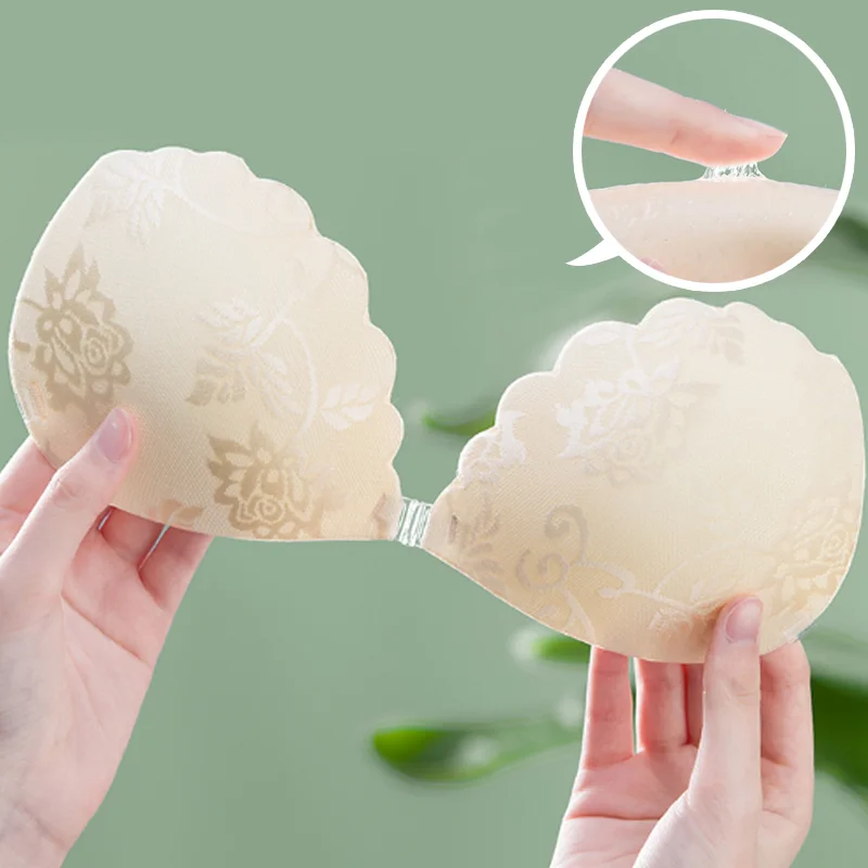 Summer Beige Lace Embroidery Bra Super Push Up Silicone Bralette Backless Strapless Invisible Sticky Bras for Women Wedding
Summer Beige Lace Embroidery Bra Super Push Up Silicone Bralette Backless Strapless Invisible Sticky Bras for Women Wedding