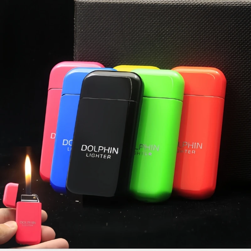 Dolphin Metal Lighter Portable Rechargeable Butane Gas Grinding Wheel Lighter Women's Smoking Gift Smoking Accessories
Dolphin Metal Lighter Portable Rechargeable Butane Gas Grinding Wheel Lighter Women's Smoking Gift Smoking Accessories