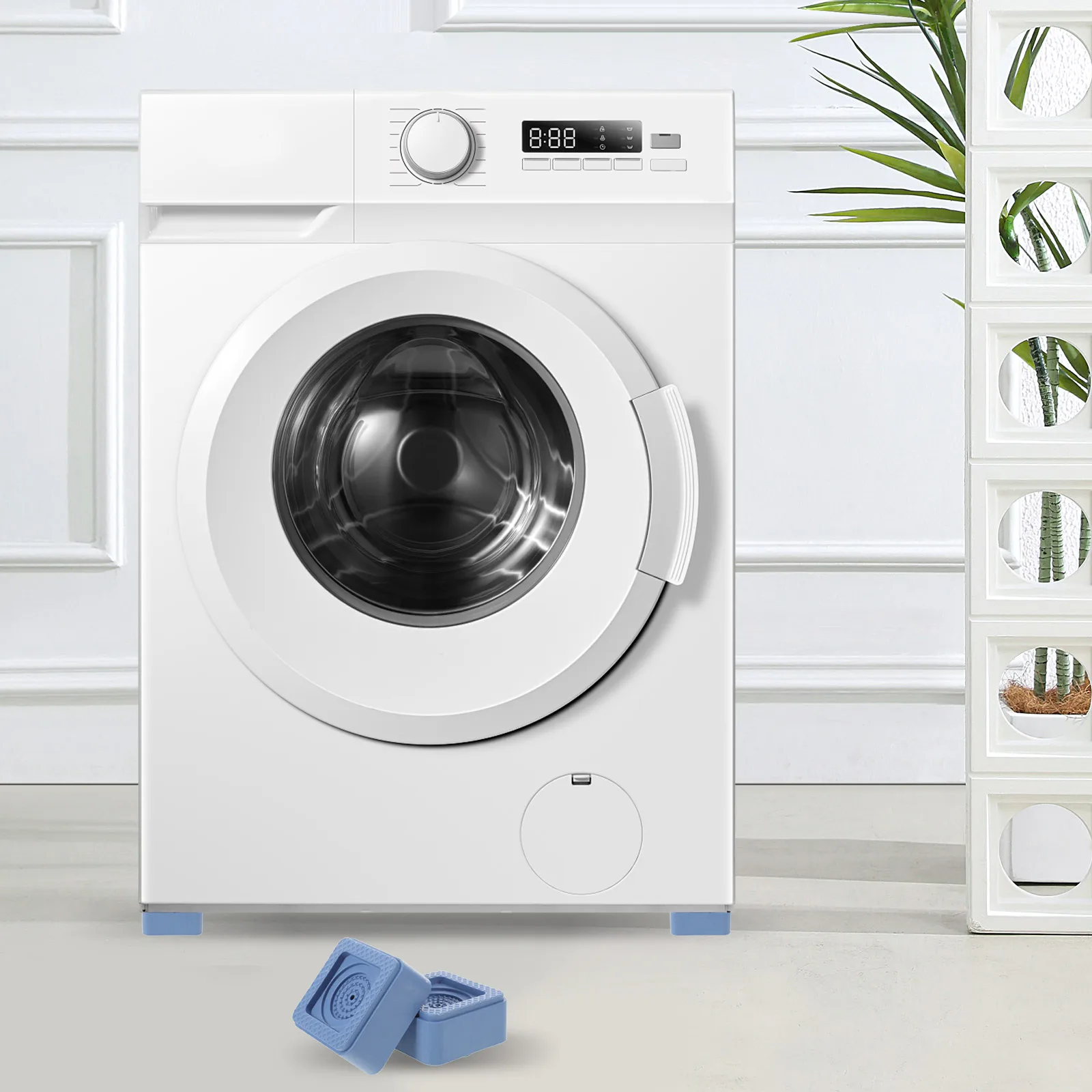 4 Pcs Mobile Mat Washer Stabilizer Pads Anti Vibration Noise Reduction Furniture Feet Pad Washing Machine Shock Absorption
4 Pcs Mobile Mat Washer Stabilizer Pads Anti Vibration Noise Reduction Furniture Feet Pad Washing Machine Shock Absorption