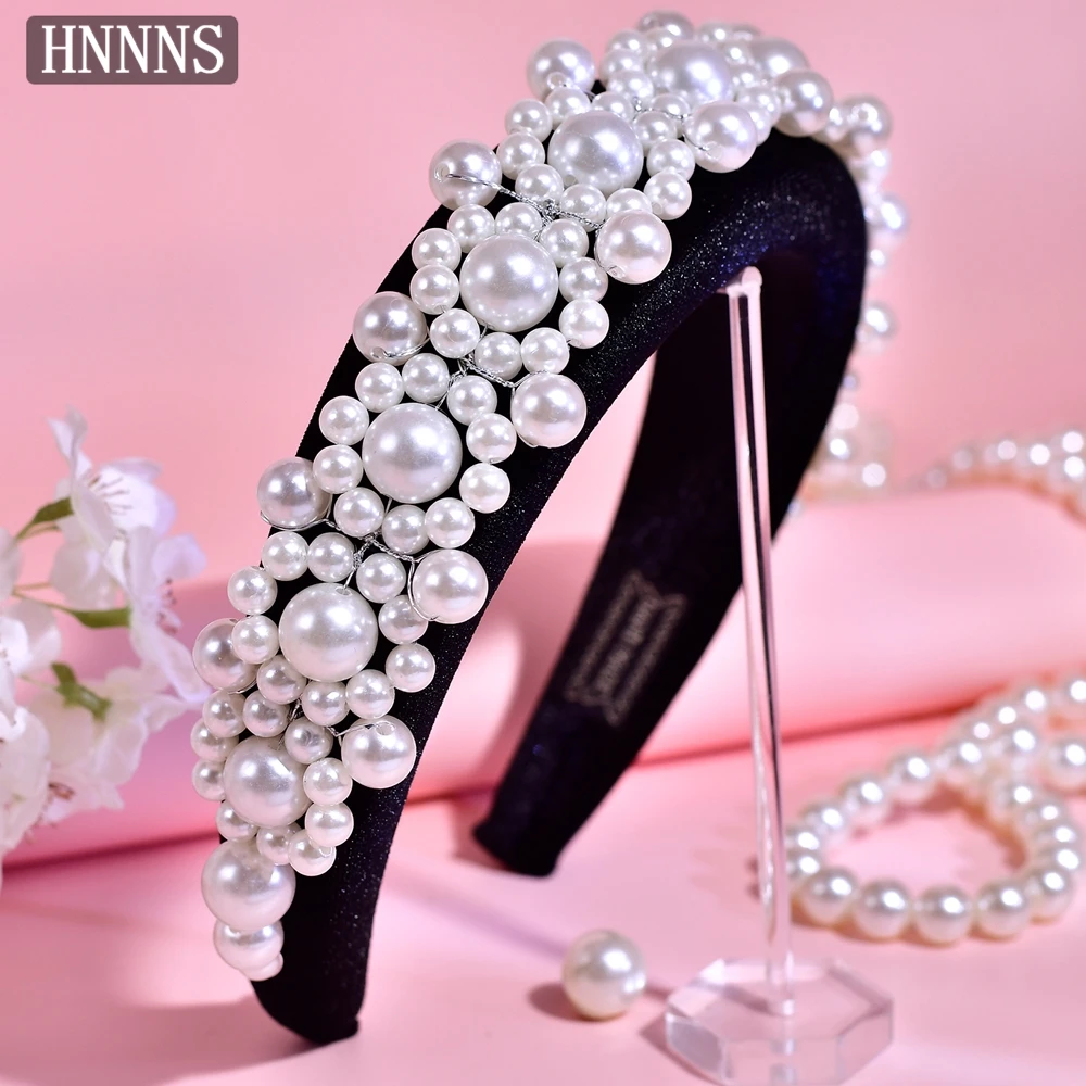HNNNS White Pearl Hairband Women's Korean Elegant Headband Thickened Wide Edge Headpiece Baroque Thickened Velvet Hairpiece A284
HNNNS White Pearl Hairband Women's Korean Elegant Headband Thickened Wide Edge Headpiece Baroque Thickened Velvet Hairpiece A284