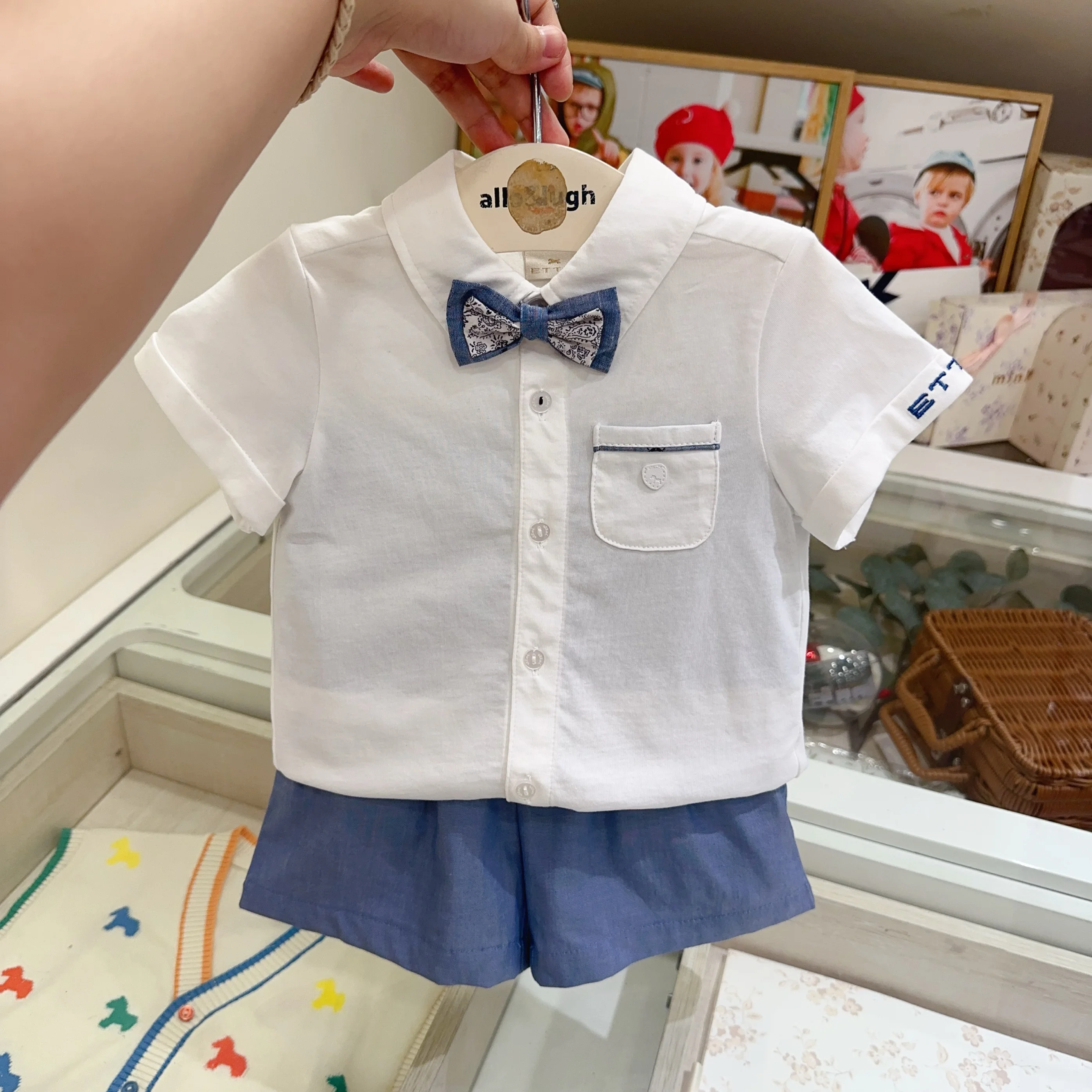 Ultra Comfortable Embroidered Collar Baby Boy Shirt Kids Gentleman Set Soft Simple Design Summer New Arrival Children's Clothing
Ultra Comfortable Embroidered Collar Baby Boy Shirt Kids Gentleman Set Soft Simple Design Summer New Arrival Children's Clothing