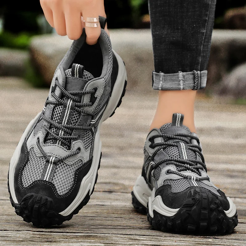 Men's Casual Sport Shoes Wear-resistant Non-slip Sole Comfortable Lining Breathable Cushioning Men's Hiking Shoes Four Seasons
Men's Casual Sport Shoes Wear-resistant Non-slip Sole Comfortable Lining Breathable Cushioning Men's Hiking Shoes Four Seasons