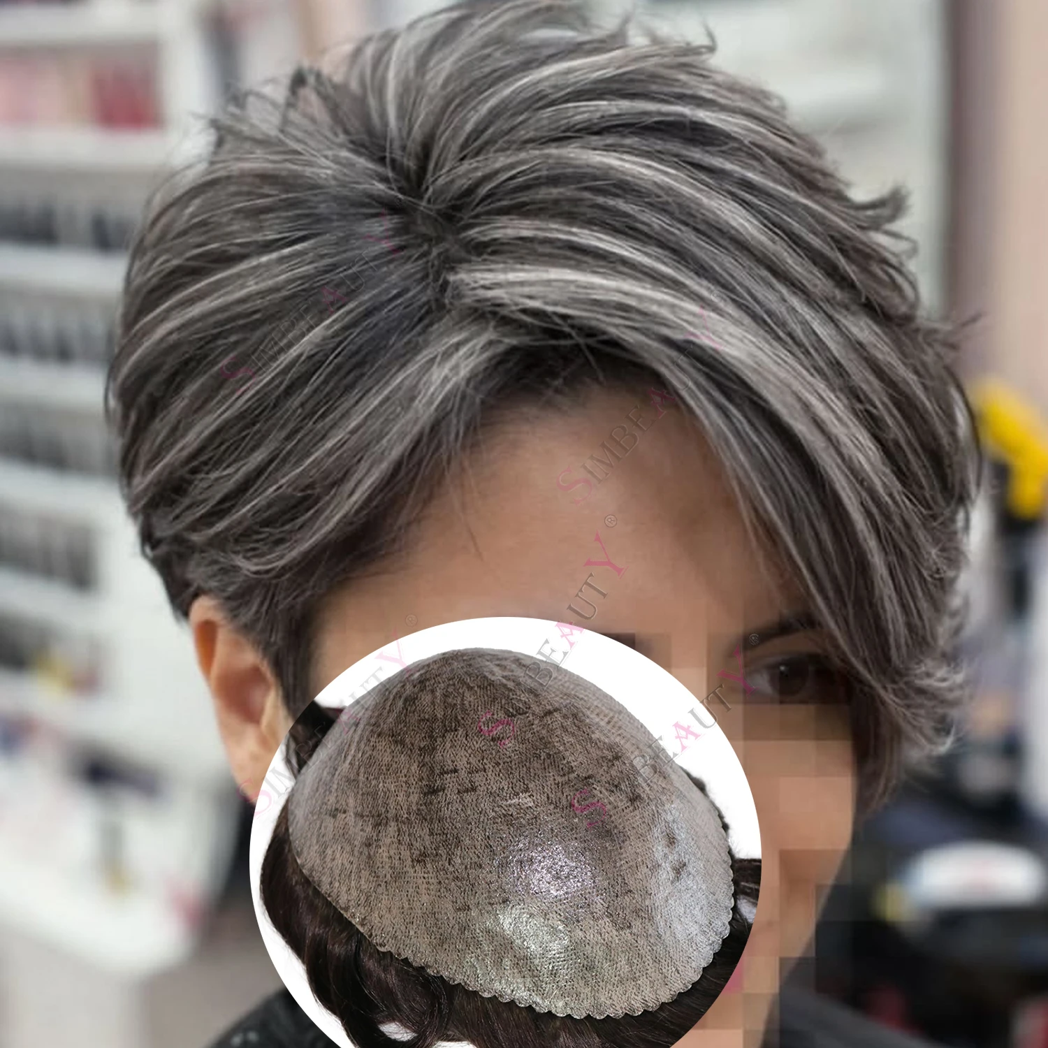 Men's 100% Human HairWig Grey 1B65 Durable 0.1mm Injection Skin Toupee Capillary Prosthesis Replacement System Natural Hairline
Men's 100% Human HairWig Grey 1B65 Durable 0.1mm Injection Skin Toupee Capillary Prosthesis Replacement System Natural Hairline