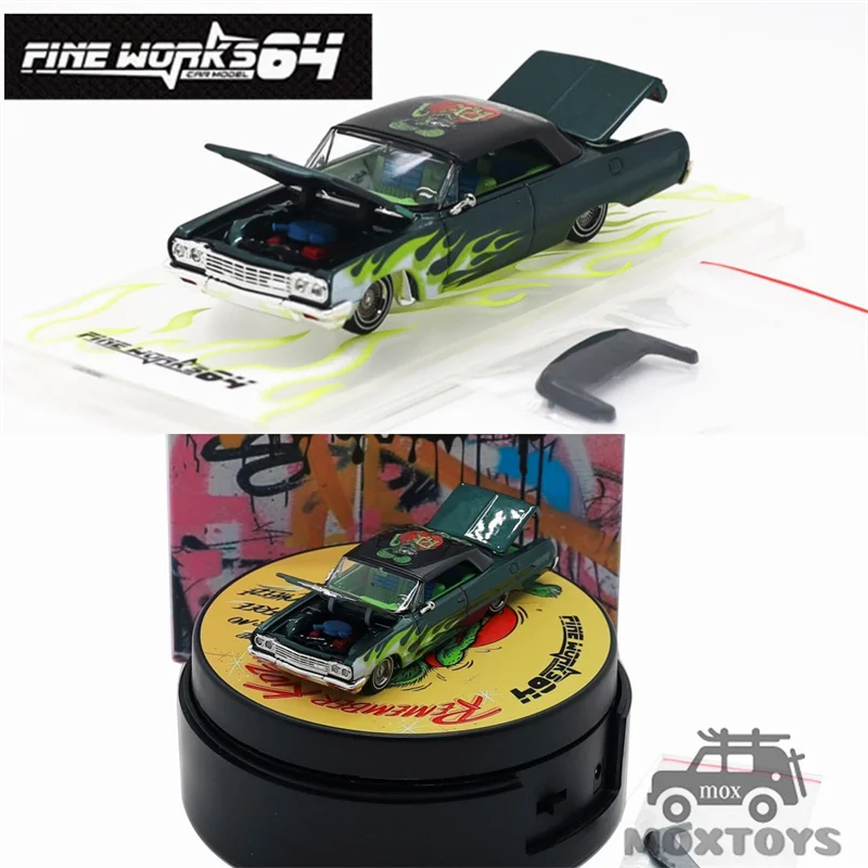 Коллекционная модель автомобиля Fine Works64 1:64 Impala Lowrider Emerald Rat Limited 500/300, литая под давлением
Коллекционная модель автомобиля Fine Works64 1:64 Impala Lowrider Emerald Rat Limited 500/300, литая под давлением