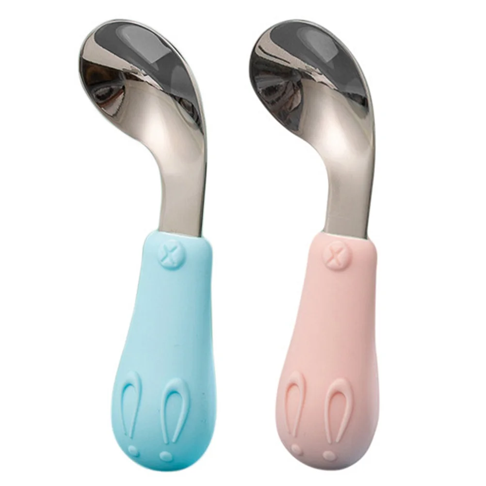 2pcs Feeding Spoon Kids Learning Spoons Toddler Utensils Portable Stainless Steel Food Grade Silicone Baby TrainingSpoons
2pcs Feeding Spoon Kids Learning Spoons Toddler Utensils Portable Stainless Steel Food Grade Silicone Baby TrainingSpoons