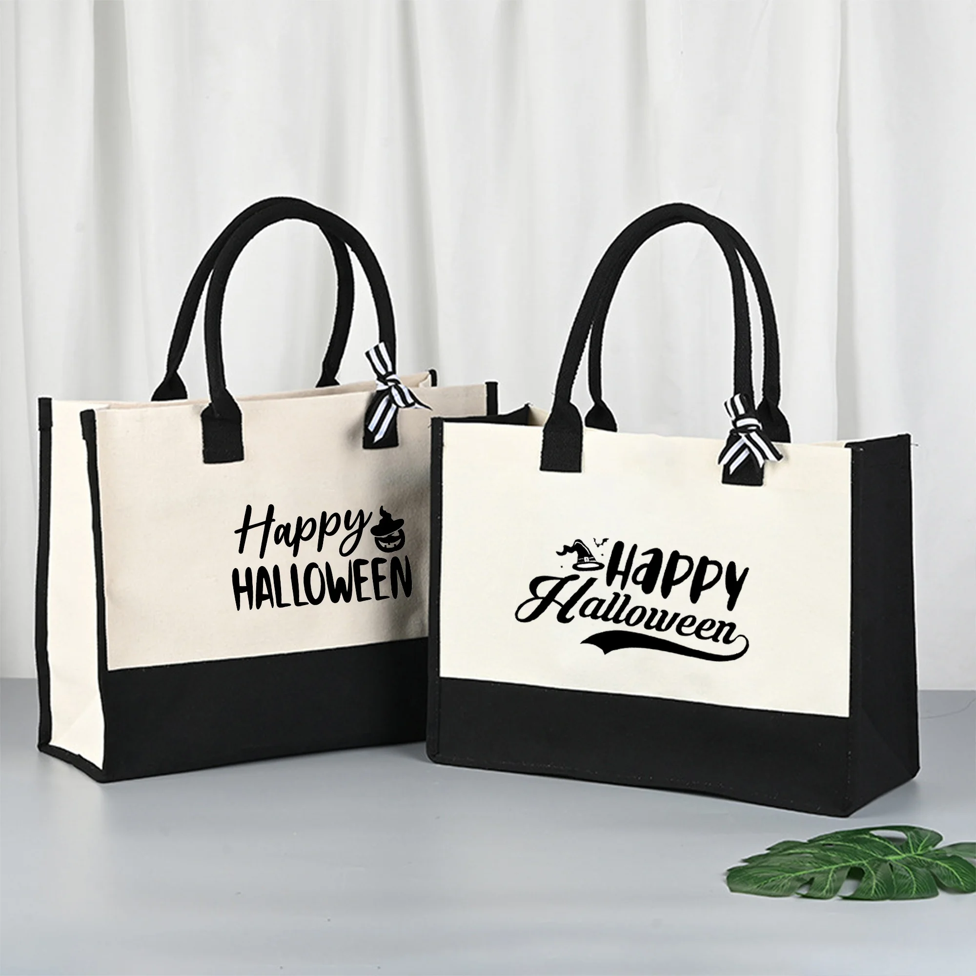 Happy Halloween Print Colorblock Tote Bag All-Match Shoulder Bag Eco-Friendly Canvas Beach Casual Large Capacity Shopping Bag
Happy Halloween Print Colorblock Tote Bag All-Match Shoulder Bag Eco-Friendly Canvas Beach Casual Large Capacity Shopping Bag