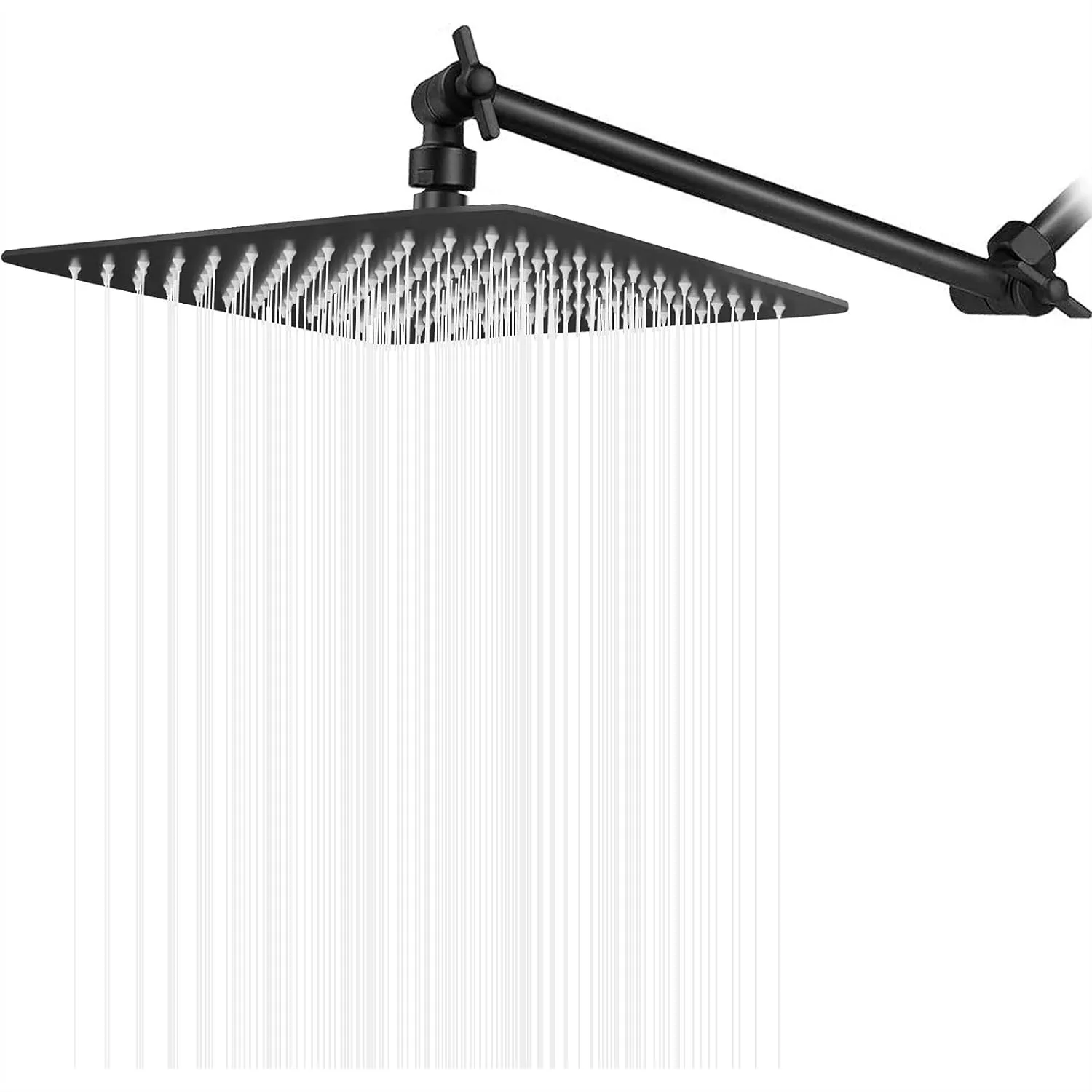 12 Inch Square Rain Shower Head with Arm, High Pressure Stainless Steel, Waterfall Full Body Coverage, Easy to Clean & Install,
12 Inch Square Rain Shower Head with Arm, High Pressure Stainless Steel, Waterfall Full Body Coverage, Easy to Clean & Install,